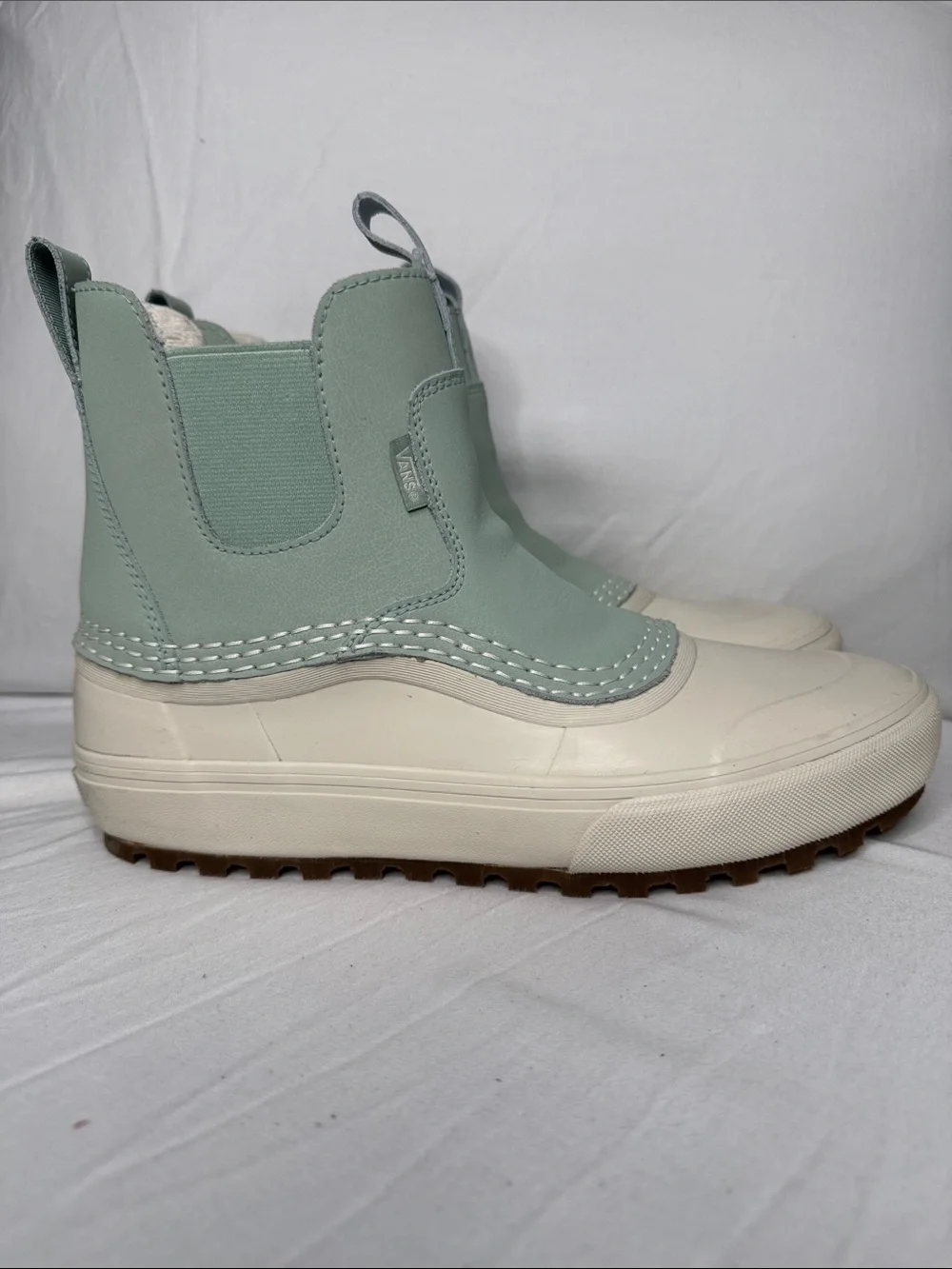 Vans Mint and Cream Waterproof Women’s or Men's Slip-On Boots